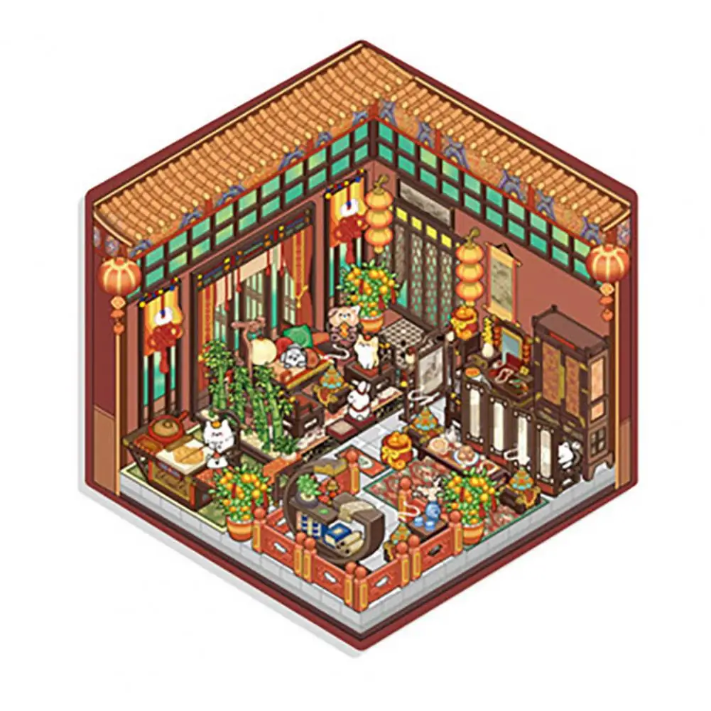 

DIY проект 3D наклейки для дома для взрослых и детей забавные мультяшные наклейки для снятия стресса миниатюрные наклейки сцены