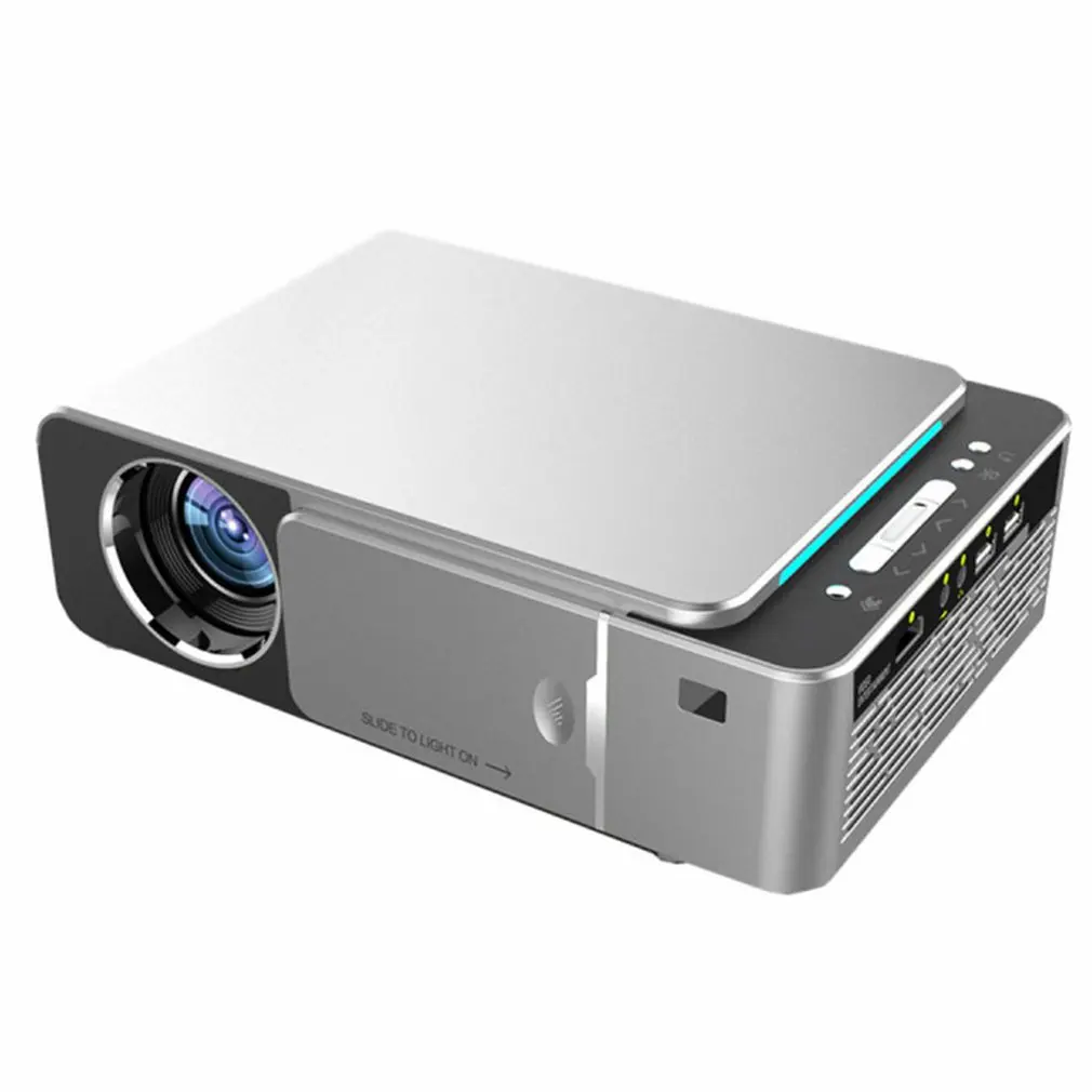 T6 Full HD Led Projector 2K 4K 4000 Lumen 720p Portable Cinema Proyector Portable Projectors (Wifi Android 9.0)martphone