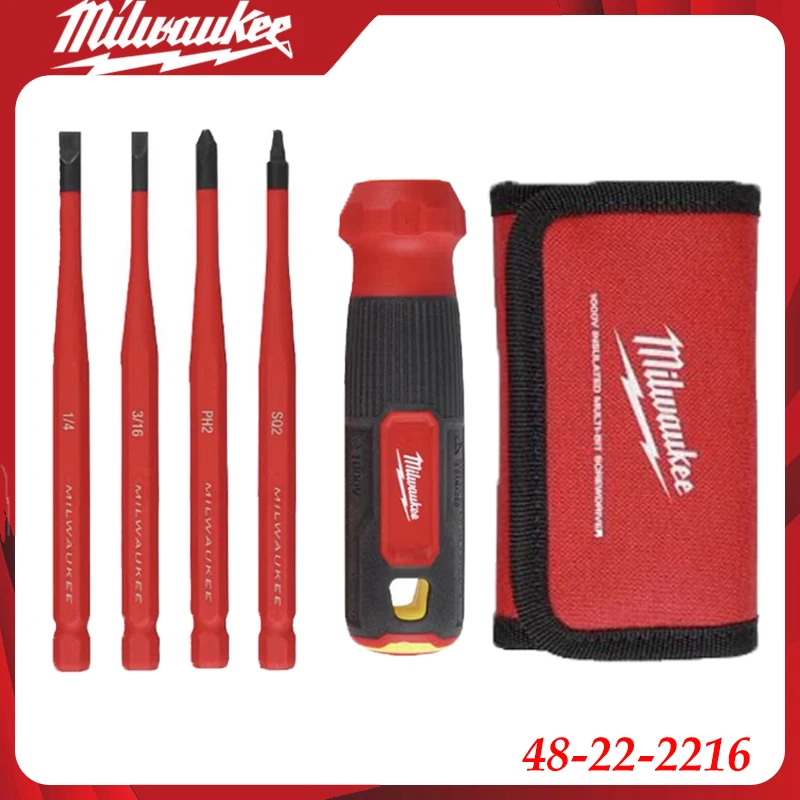

Milwaukee 48-22-2216 Insulated Screwdriver Set VDE Certified for Electrical & Live Circuit Work