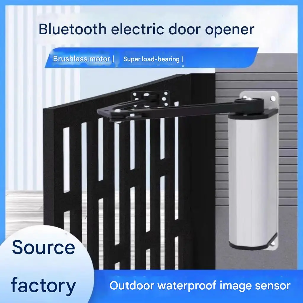 

Автоматическое электрическое устройство открывания дверей | Наружный водонепроницаемый дверной привод с пультом дистанционного управления и Bluetooth