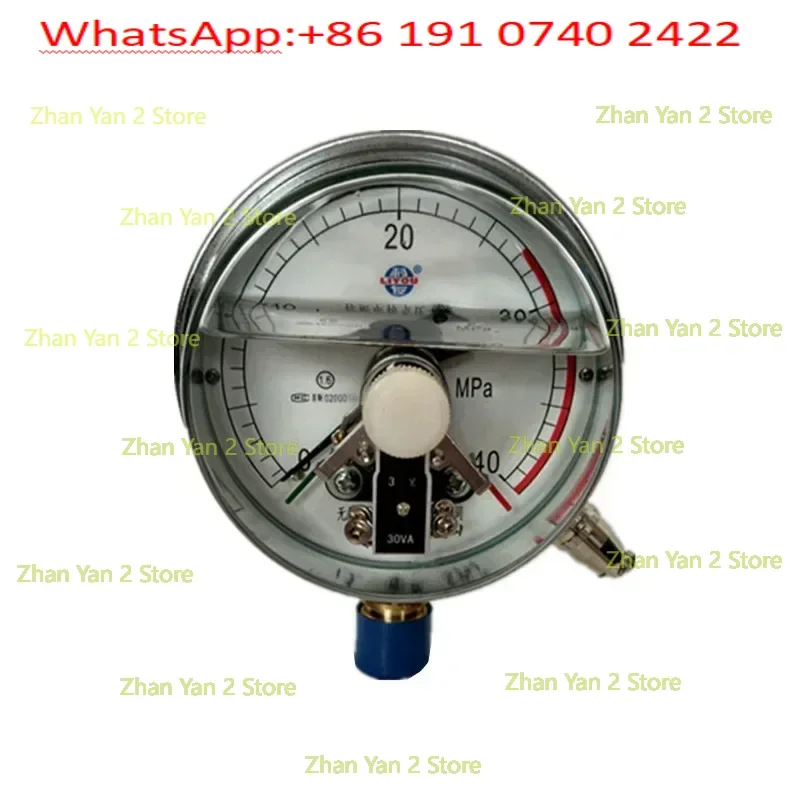 Anti-vibration electric contact pressure gauge YXK100 liquid oil filling performance stainless steel switch