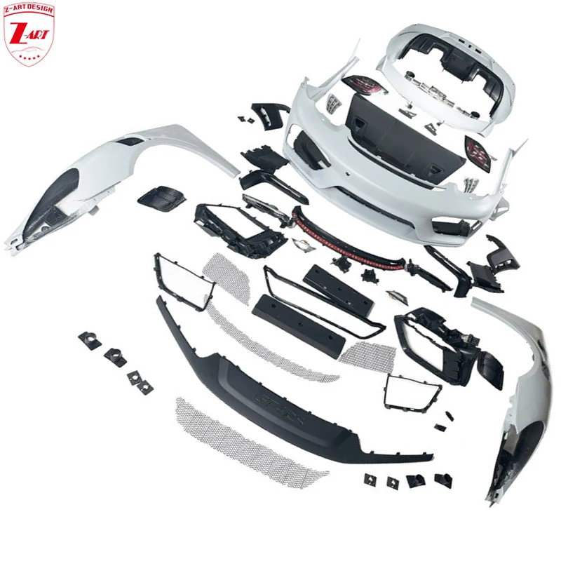 Комплект кузова Z-ART 718 GT4RS для Porsche 987.1 Facelift Body Kit для Porsche Boxster 2005-2008 гг., старый для нового комплекта PP Комплект кузова Z-ART 718 GT4RS для Porsche 987.1 Facelift Body Kit для Porsche Boxster 2005-2008 гг., старый для нового комплекта PP