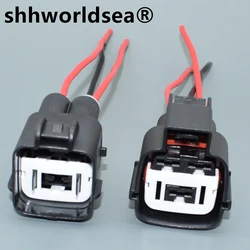 shhworldsea 3 Pin Auto Male Female Connector Electronic Fan Plug MG642292-5 For Hyundai Kia Tucson Traka Santa