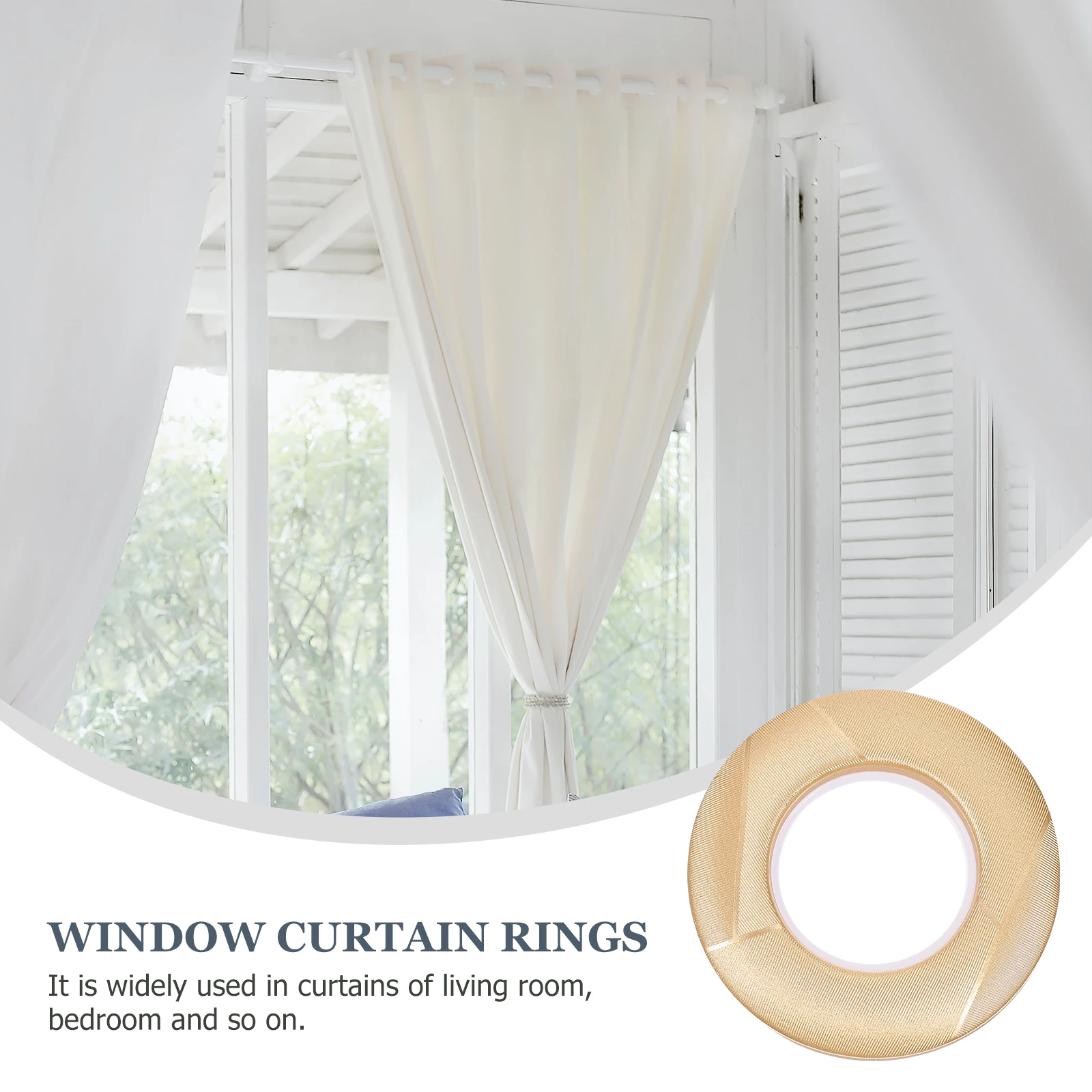 

80 Pcs Curtains Roman Circle Household Rings Perforated Accessories Rod Hanging