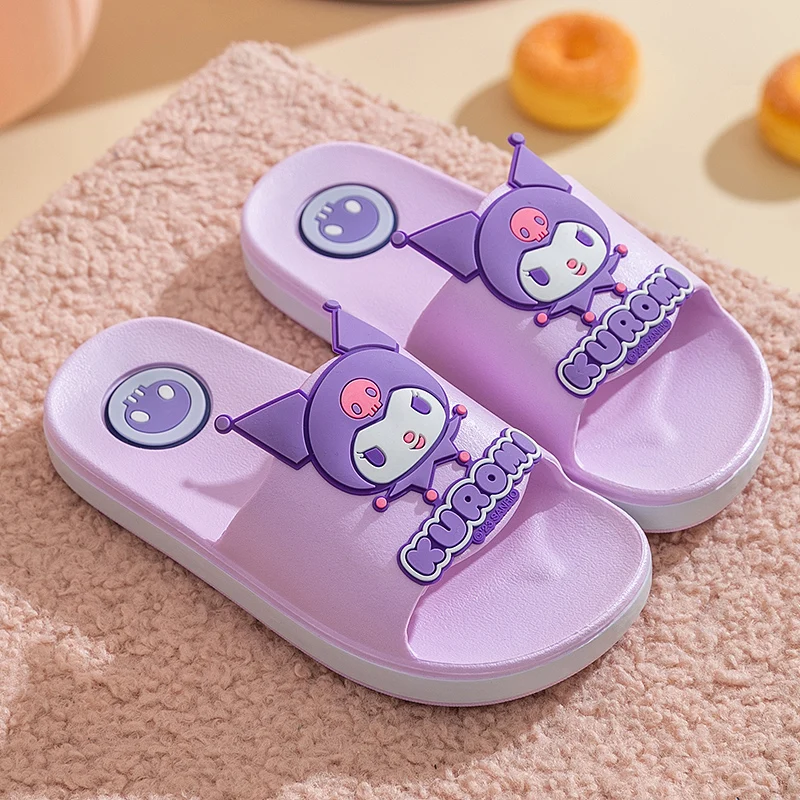 By SANRIO Cute Cartoon Indoor Children\'s Slippers Bathroom Non-Slip Wear-Resistant Slippers For Boys And Girls