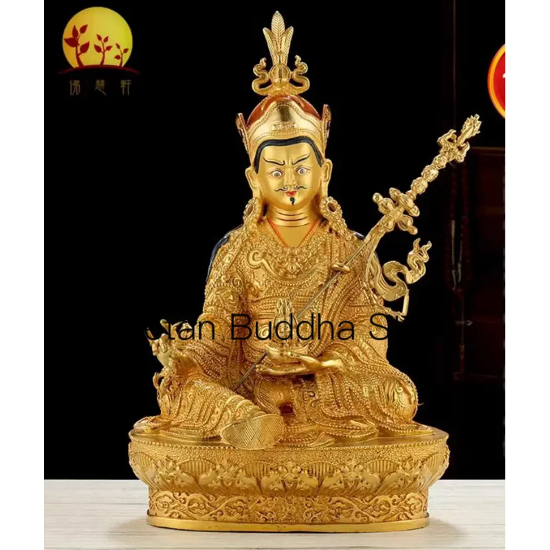 

50cm Pure copper gold-plated lotus peanut Buddha statue ornament pure handmade lotus master Buddha product