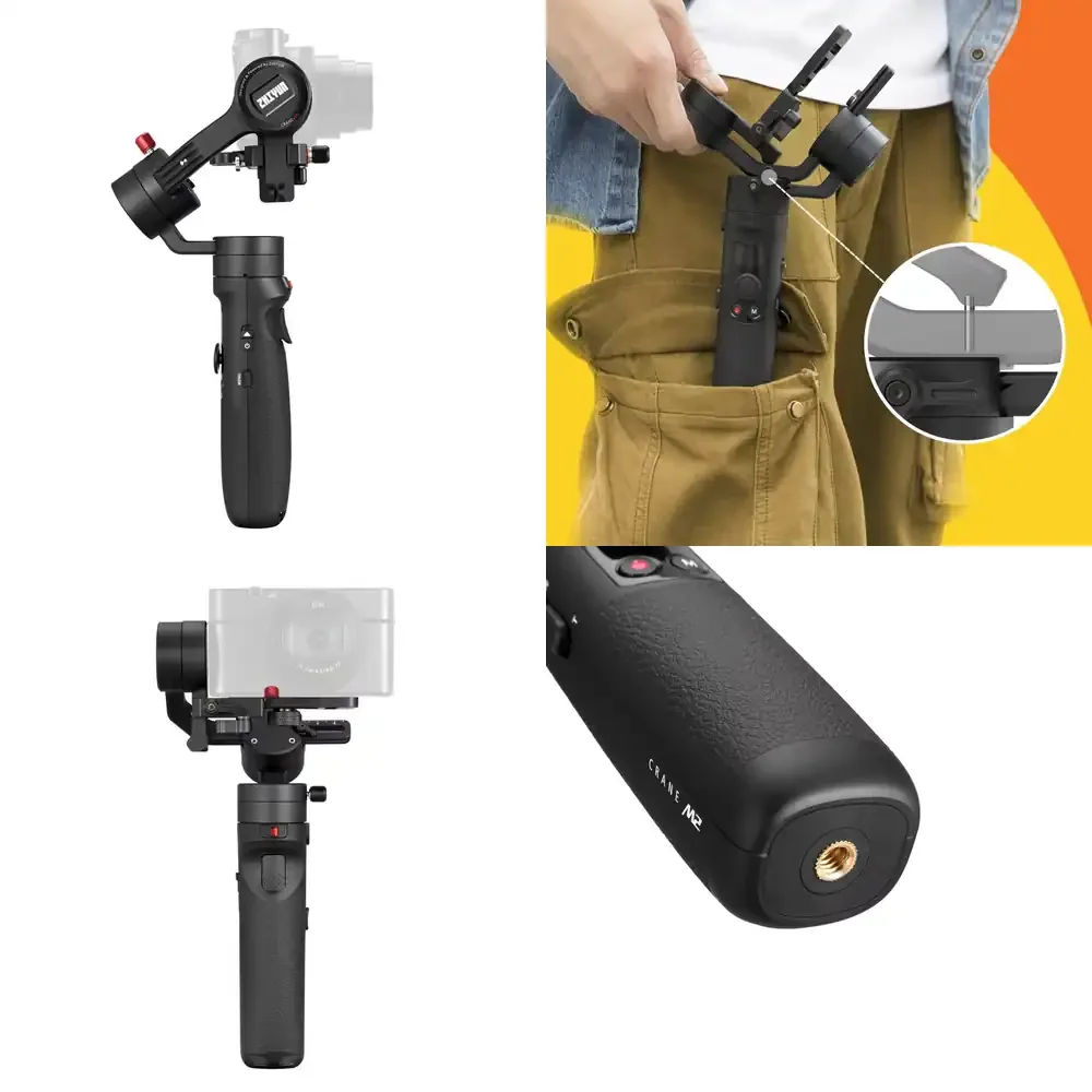 ZHIYUN Official Crane M2 Gimbals for Smartphones Mirrorless Action Compact Cameras New Arrival 500g Handheld Stabilizer