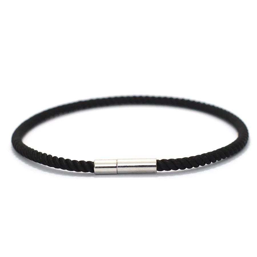 Fashion Lucky Red Rope Men Bracelet Stainless Steel 3mm Thin Rope Braclet Outdoor Sports Leisure Homme Best Gift For Boyfriend image 6