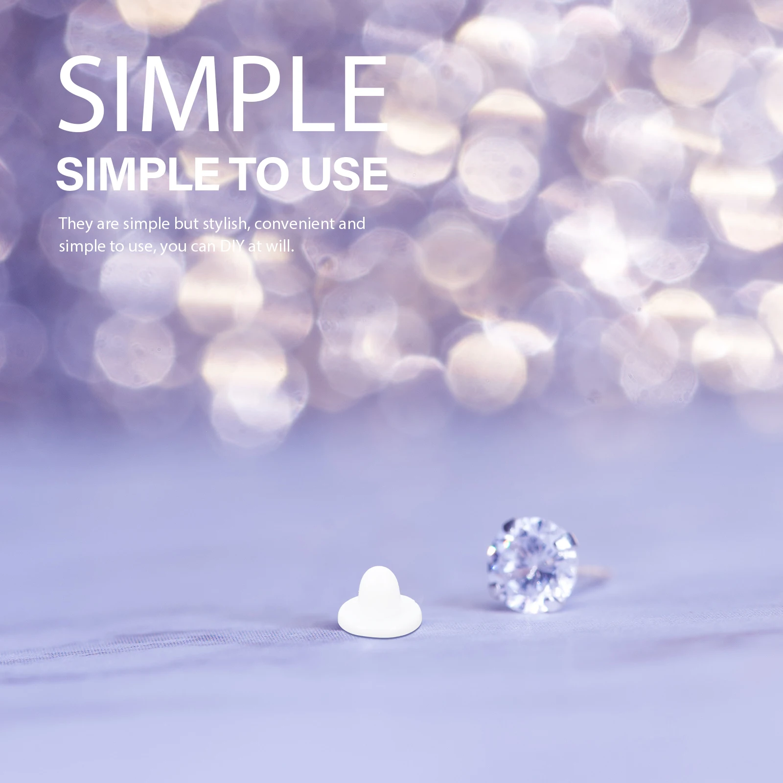 

300pcs Ear Clip Pad Rubber Ear Clamp Accessories Pain Proof Earring Cushion DIY Support Mat Comfortable Long Term Use