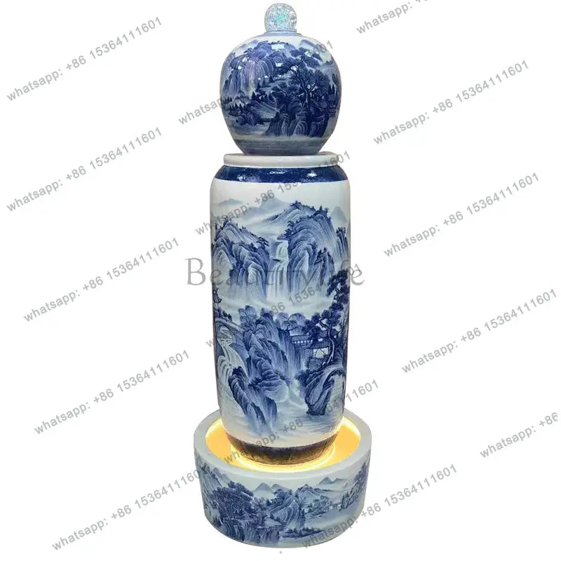 

Керамический орнамент для фонтана, увлажнитель для гостиной, счастливая компания, подарок на открытие отеля