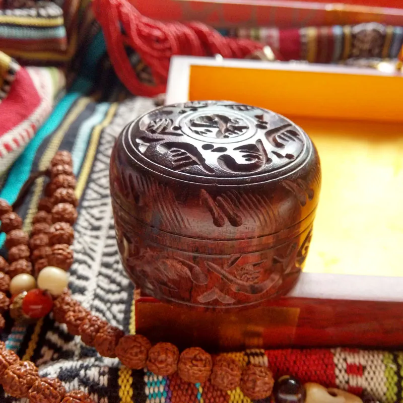 Vintage Woodcarving Small Jewelry Box