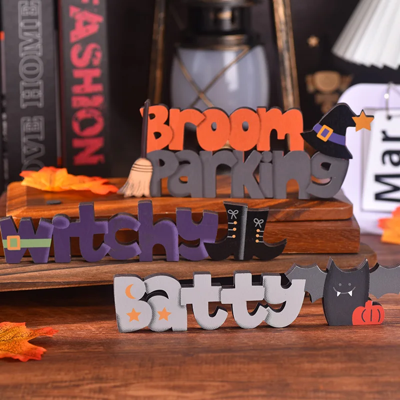 Halloween Decorations, Halloween Cartoon Letter Decorations, Tiered Tray Decorations, Ghost-Themed Halloween Party Decorations