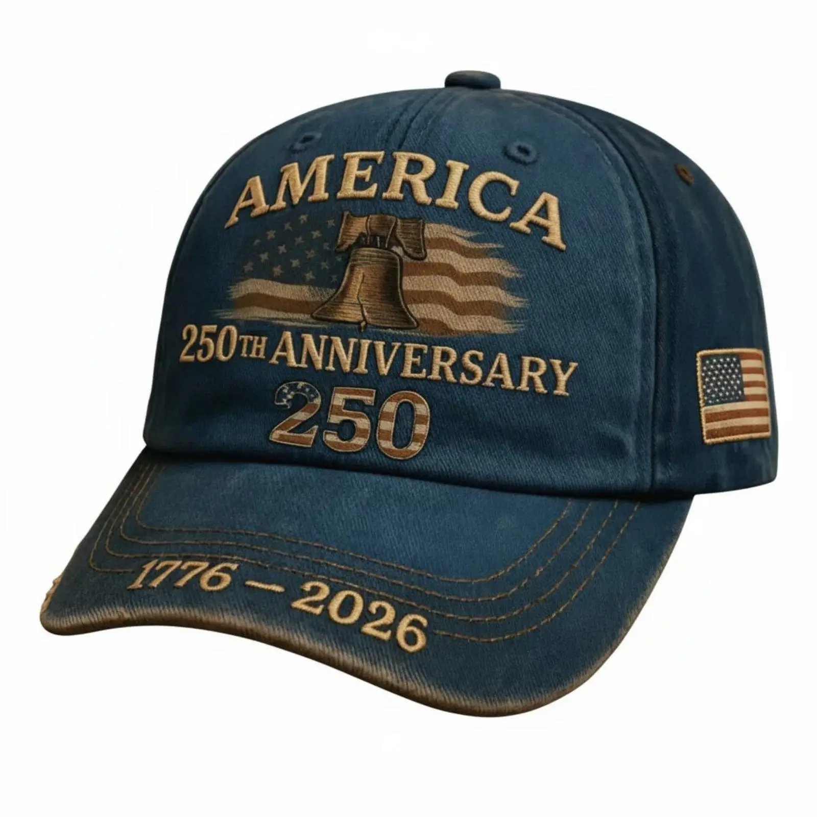 Commemorative sun hat for the 250th anniversary of the United States