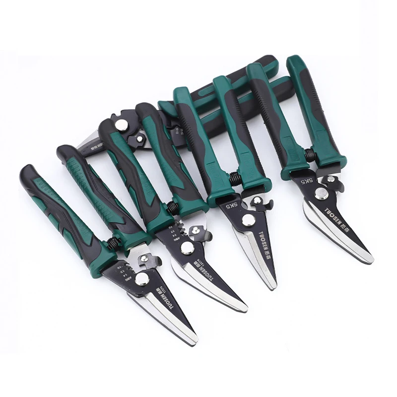 Multifunctional Metal Sheet Cutting Scissor Aviation Snip Straight Cutter Scissor Industrial Professional Hand Tool