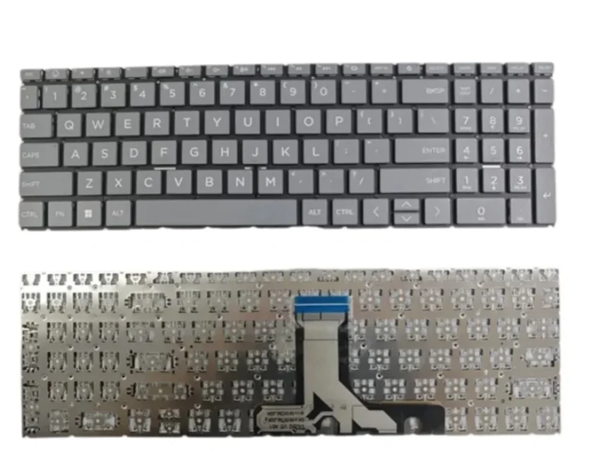 US grey Keyboard for HP 15-FC 15-FD 15Z-FC 15T-FD TPN-Q286 Q287 W161 No backlit