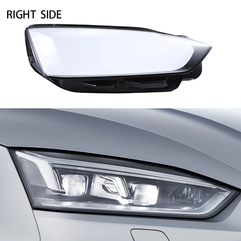 

Car Headlight Lens For A5 2017-2020 Front Head Light Lamp Cover Transparent Mask Shell Lampshade Glass