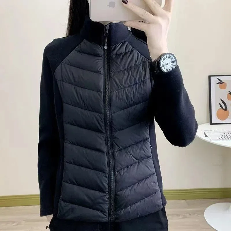 Thickened Fleece Graphene Warmth Women's Yoga Jacket New Cotton Outerwear Autumn Winter plus Size Stylish Versatile Commute S...