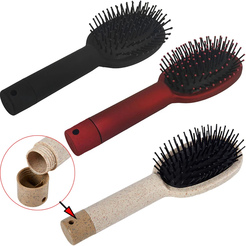 Soft Teeth Hair Brush Secret Stash Box Multi-functional Hair Brushes with Hidden Storage Comb Organizer Security Container