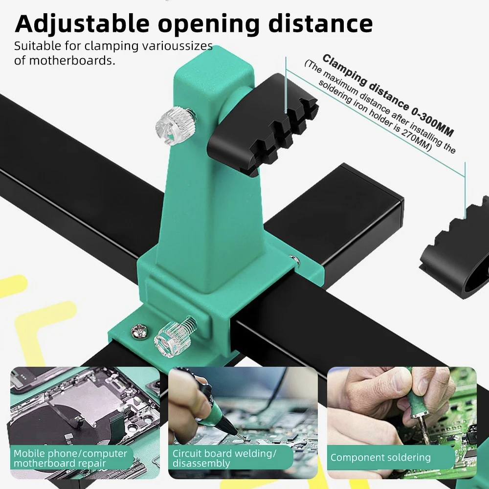 Circuit Board Welding Repairing Disassembly Fixture Adjustable MotherBoard Holder 360° Rotation MainBoard Clamp Soldering Iron