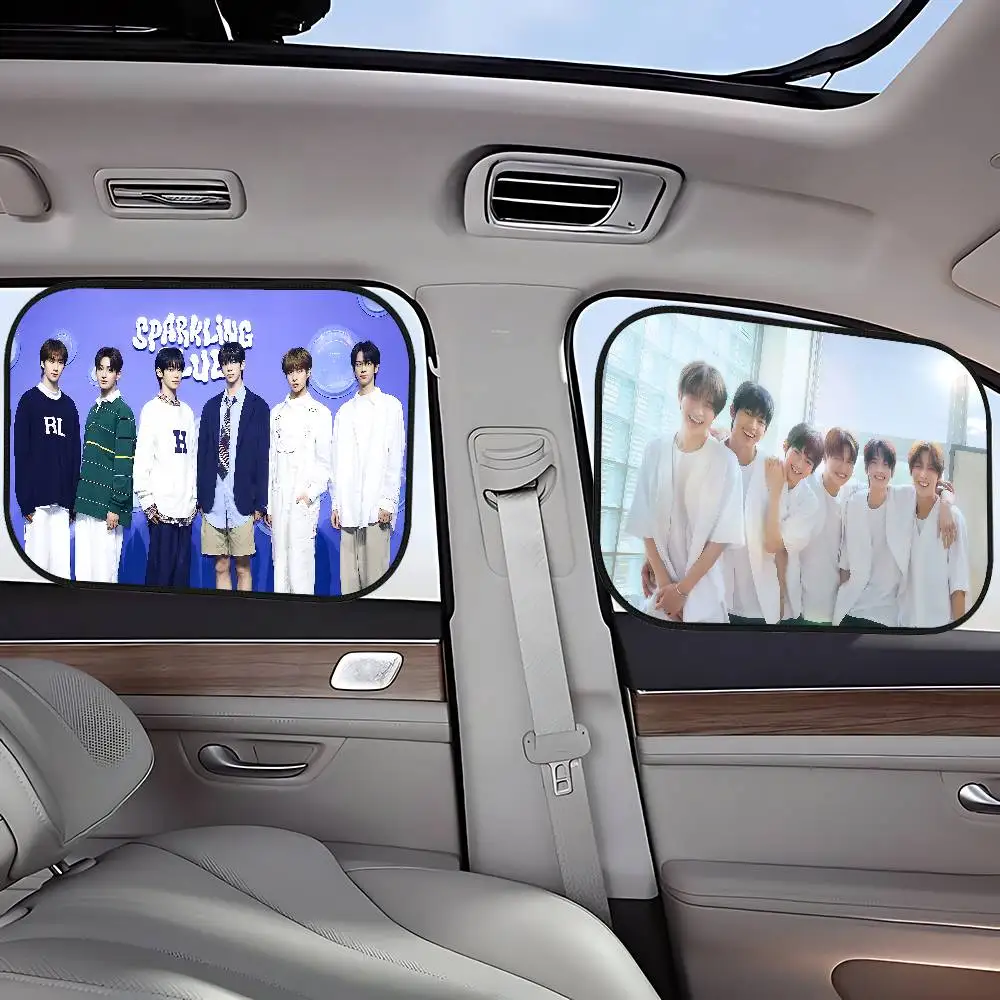 

Kpop T-TWS 1PCS Car Electrostatic Sunshade UV Protector Self Adhesive Car Side Window Sun Visor Protection Film