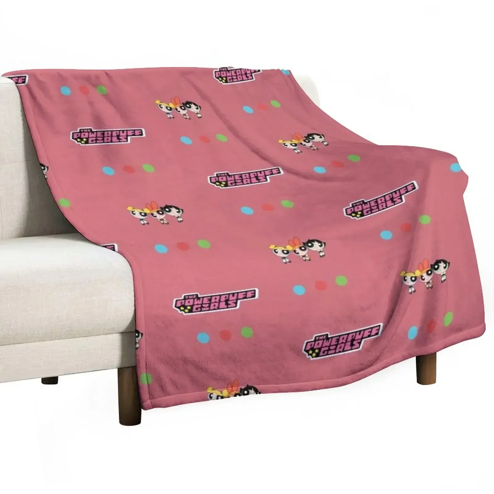 Powerpuff Girls Throw Blanket Warm Cute Plaid Sofa cosplay anime Blankets