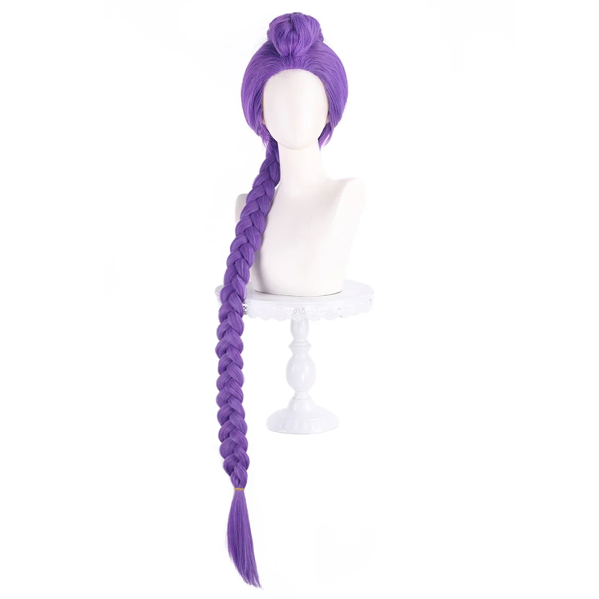 طويل الاصطناعية أنيمي شعر مستعار تأثيري الأرجواني مختلط اللون سميكة الألياف هيربيسي للنساء كرنفال حزب هالوين زي التصميم