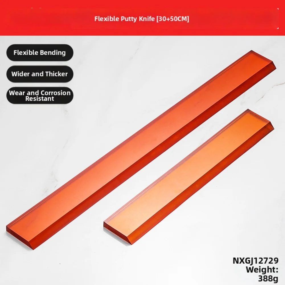 

1/2pc Flexible Plastic Putty Scraper For Smooth Curved Finishes For Repairing Drywall Removing Wallpaper Applying Putty Plaster