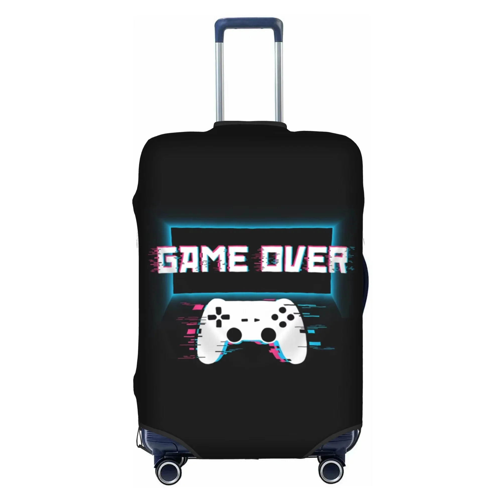 Game Controller Print Luggage Cover Elastic Suitcase Protector Dustproof Anti Scratch For 18-32 Inch Travel Luggage