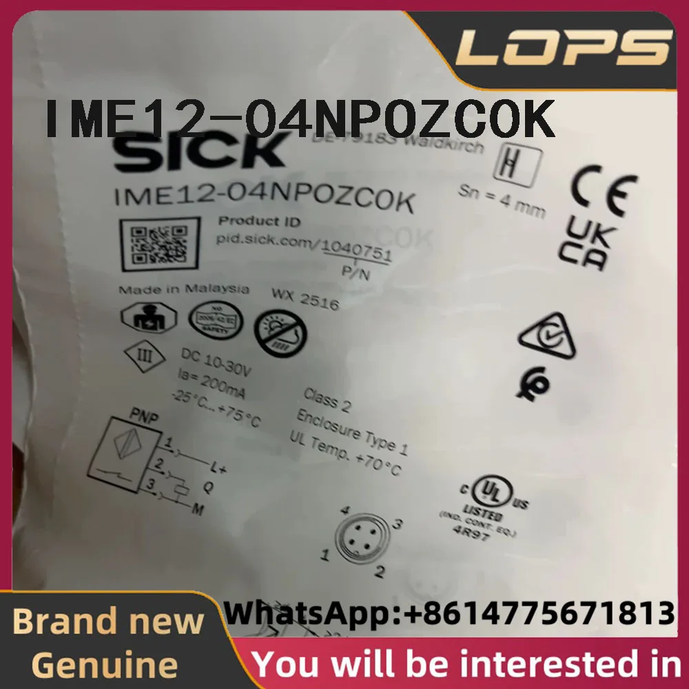 IME12-04NPOZC0K Brand new original SICK proximity switch sensor part number 1040751 in stock, welcome to consult