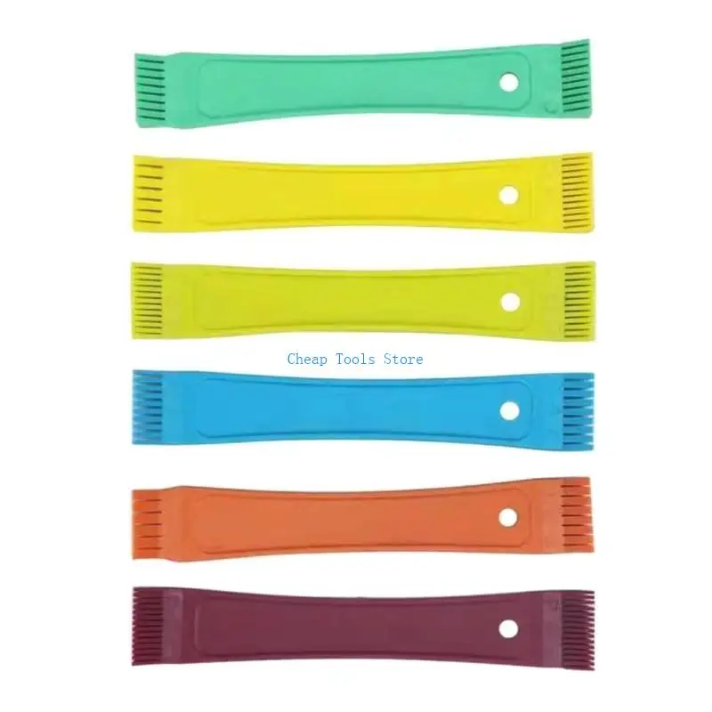 

G88B 6x FCR6 Air Conditioner Fin Repair Comb Set Coil Cleaning Brush Fin Straightener