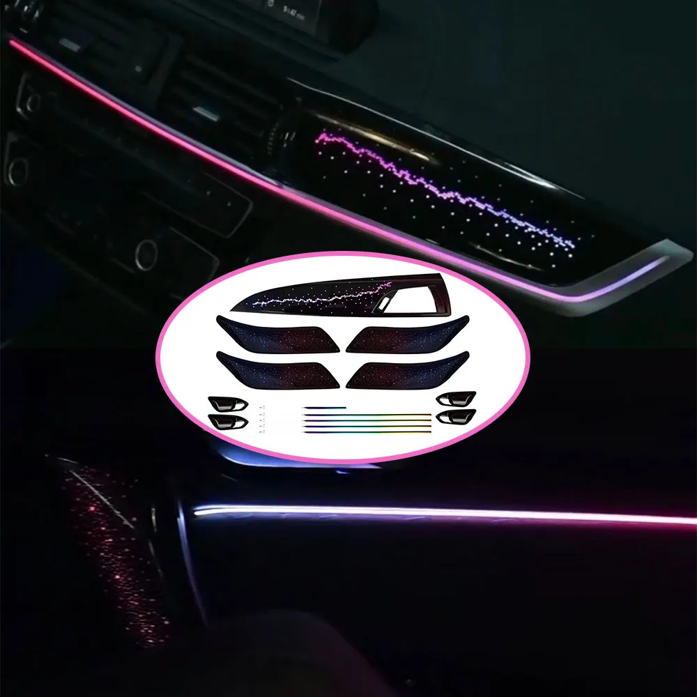 64 Colours Plug and play LED Ambient Light For 2012-2016 BMW 1 Series F20 Interior Decorative Lamp RGB Refit Accessories