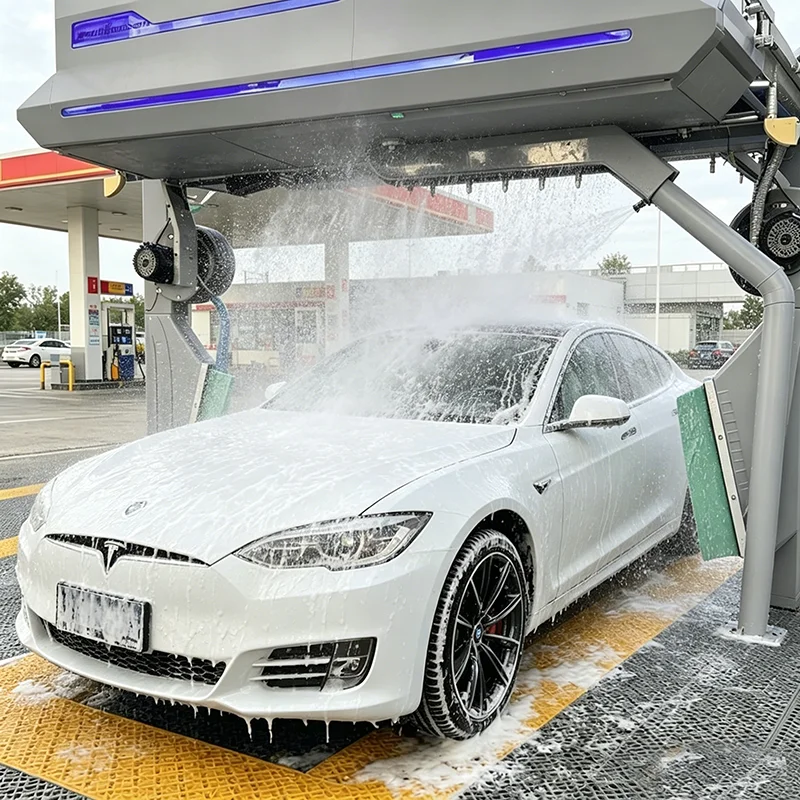 Touchless Car Wash Machine High Efficiency Commercial Auto Cleaner Equipped with Powerful Air Blower System