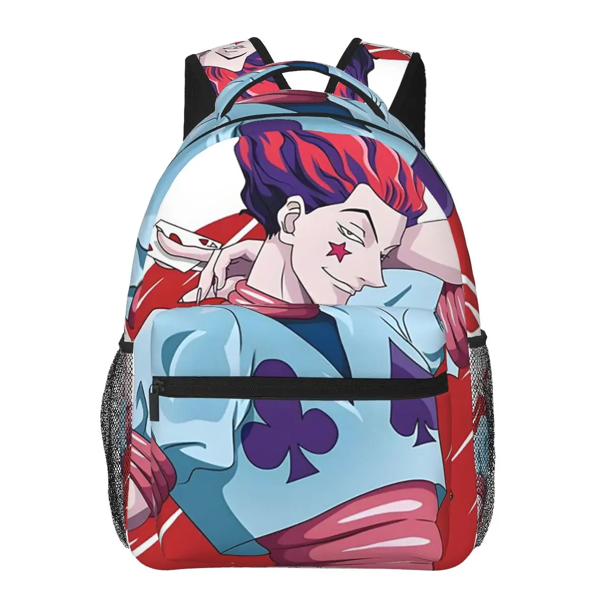 Hisoka Hunter X Hunter Anime Student Backpack School Bag Hiking Travel Daypack for Boys Girls Fashion Bookbag Shoulder Bags