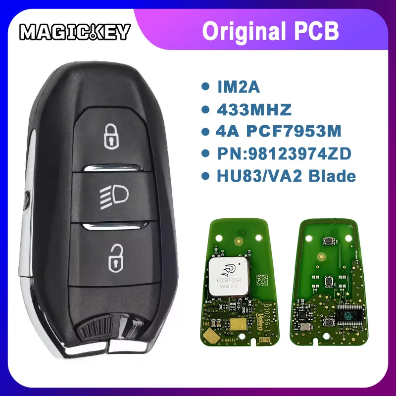 

Отличный чип 4A PCF7953M IM2A 433 МГц для бесключевого дистанционного управления автомобилем Peugeot 308, 508, 2008, 3008, 5008, Citroen C3, C4, C5, DS 2017+