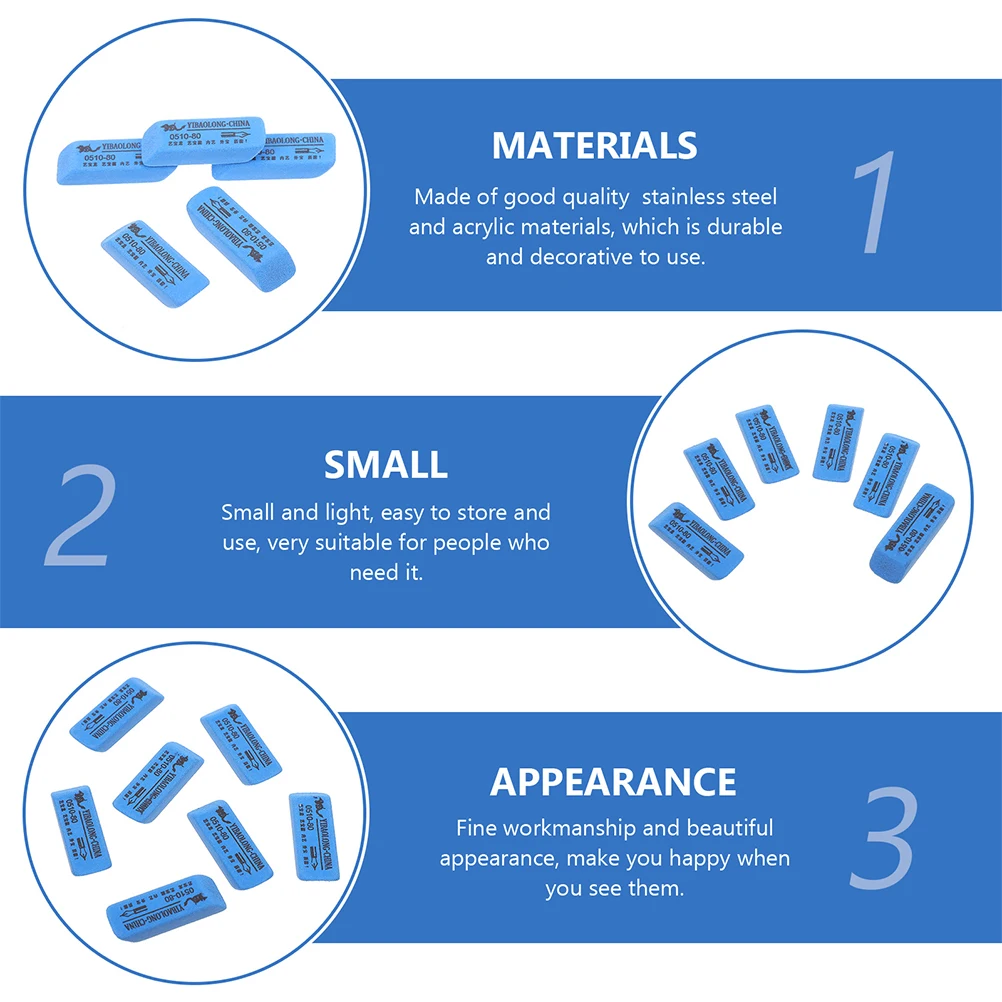 

12 Pcs Rust Removal Stick Guitar Maintenance Tool Cleaner Cleaning Products Polishing Accessories Household Fret Erasers