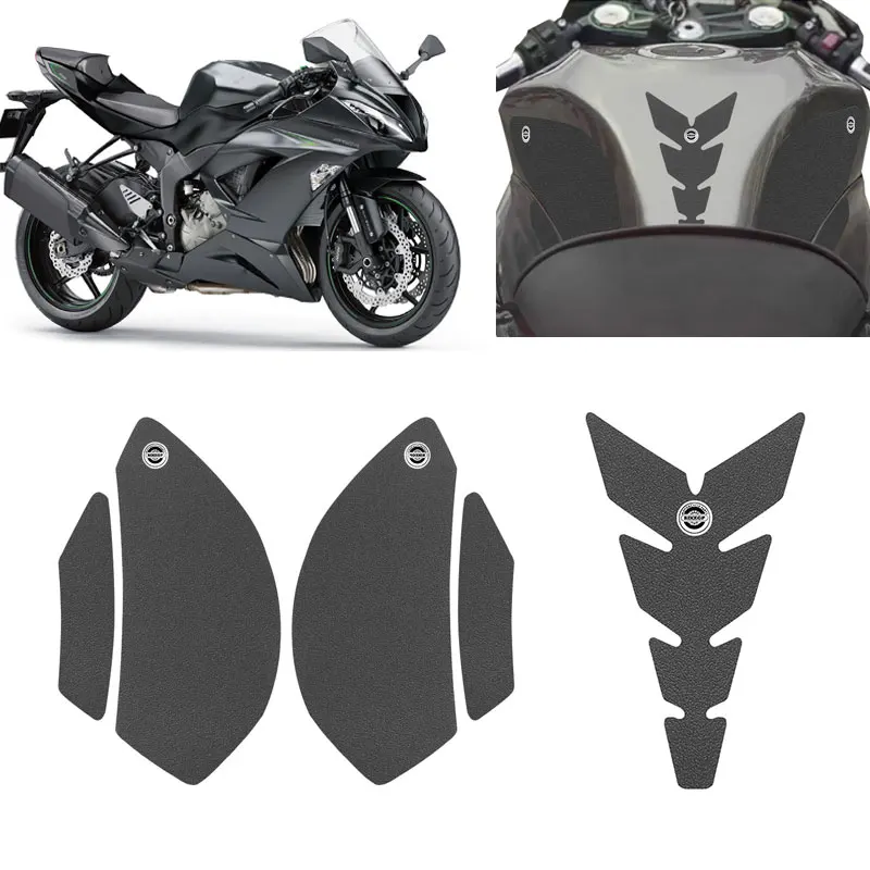 For KAWASAKI ZX6R ZX 6 R 2009-2016 ZX 636 2012 2013-2017 2018 2019 2020 Motorcycle Side Tank Pad Protection Knee Grip Anti-slip