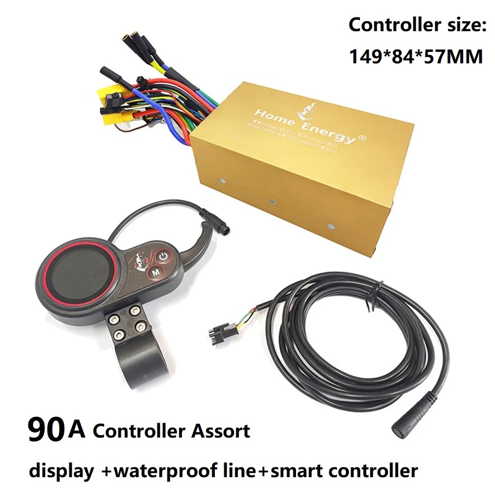 Controller motore a doppia trasmissione 48 v72v Controller Scooter elettrico 50A70A90A120A160A Display LCD acceleratore cavo impermeabile per Kugoo