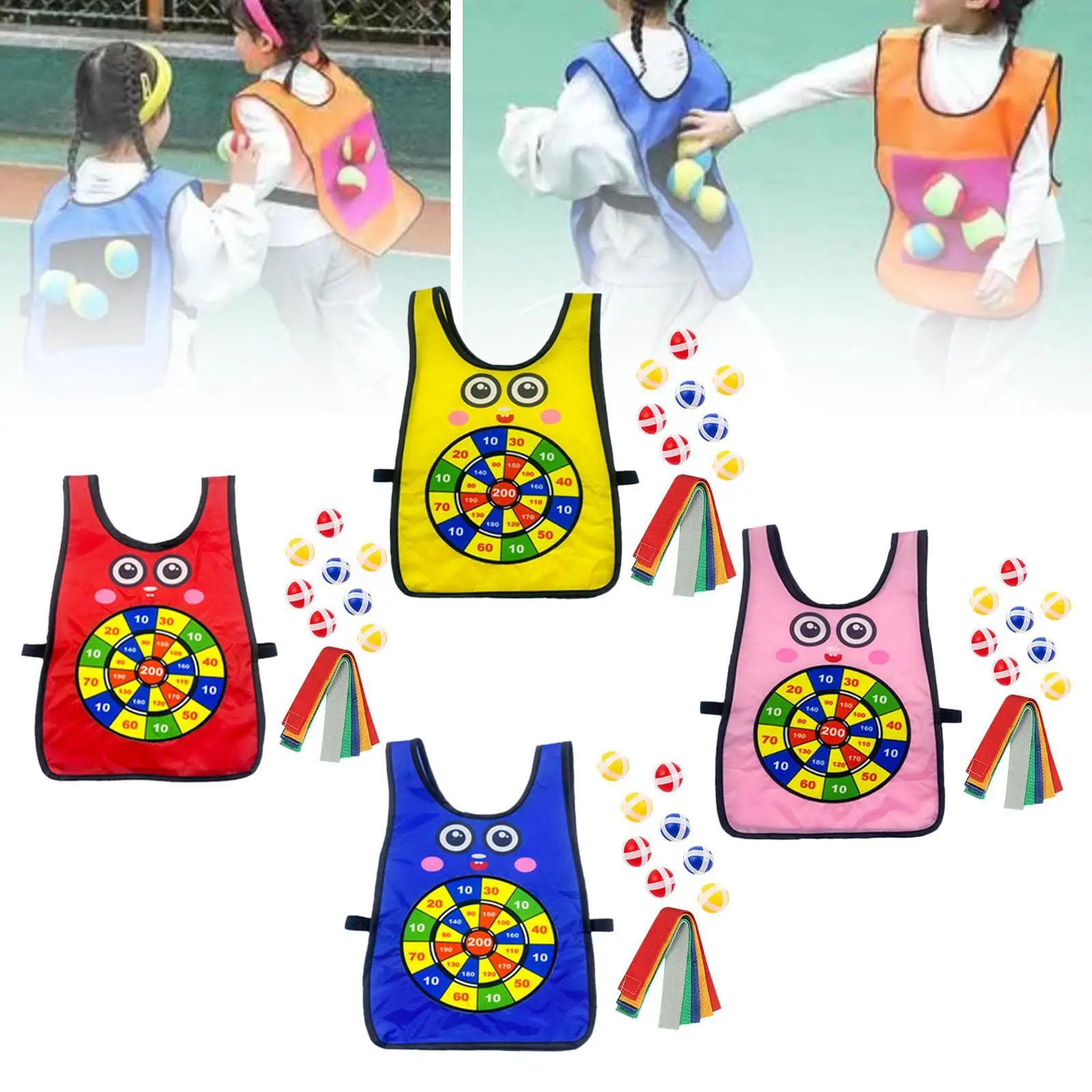 Dodgeball Game Set Carnival with Sticky Ball Outdoor Sport Game Indoor Outdoor Activities for Lawn Beach Outside Backyard Yard