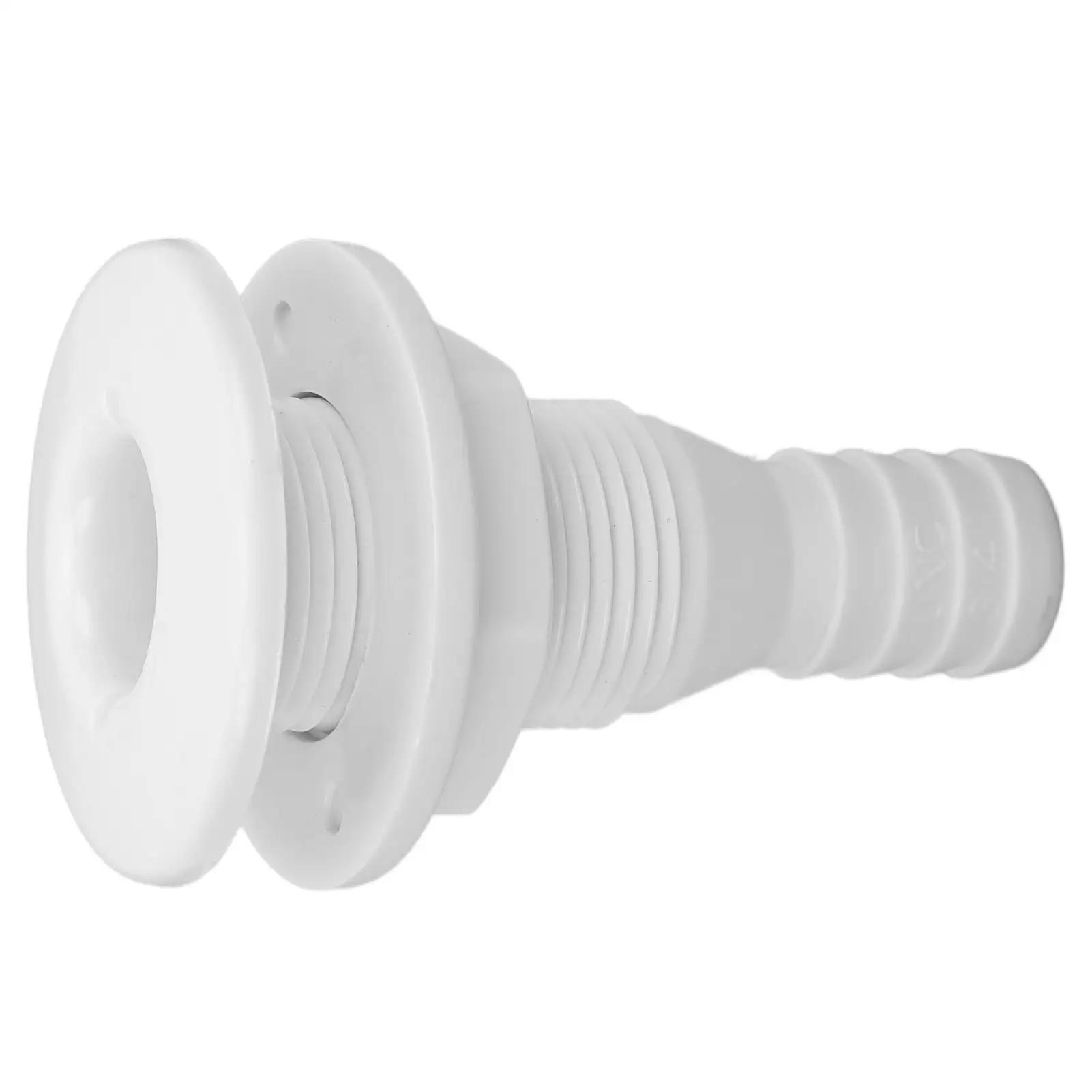 Boat Water Drain Rugged Through Hull Fitting Hose Coupling Impact Resistant ABS Plastic for marine