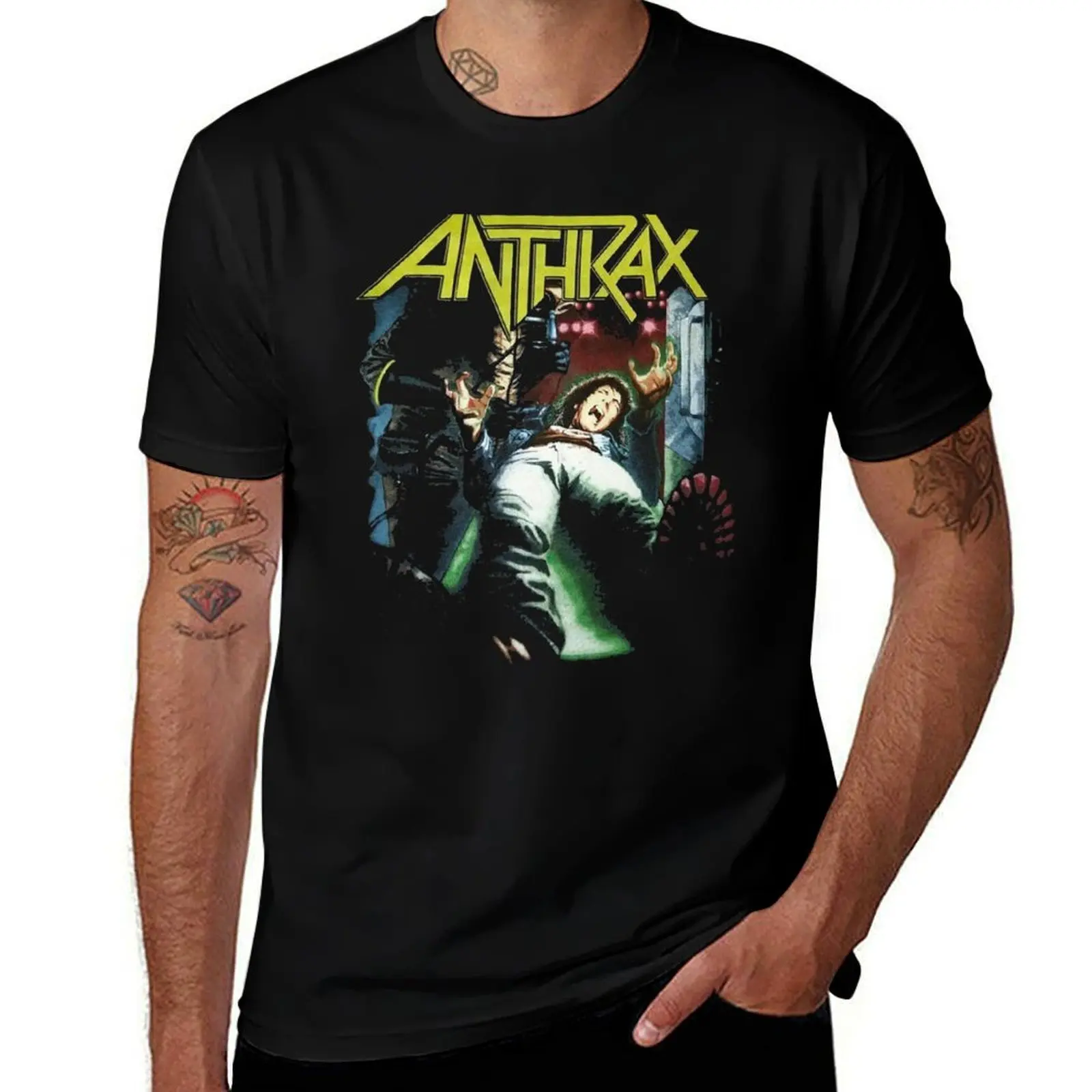 Футболка группы ANTHRAX, простая повседневная футболка с коротким рукавом