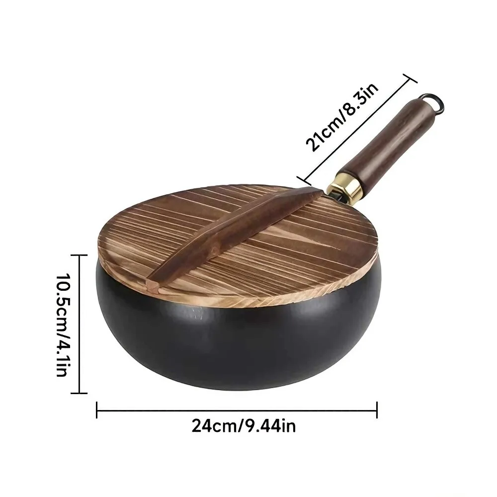 28cm Gusseisen-Bratpfanne Antihaft-Pizzapfanne Eierpfanne Pfannkuchenpfanne Steakpfanne Runde Grillplatte für Crêpes Pizza BBQ Camping Bratpfannen