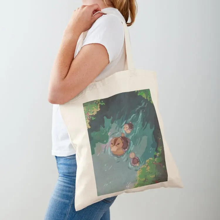 

turtle duck pond avatar the last airbender Tote Bag personalized tote bag Big bag shopping cart bags Big women