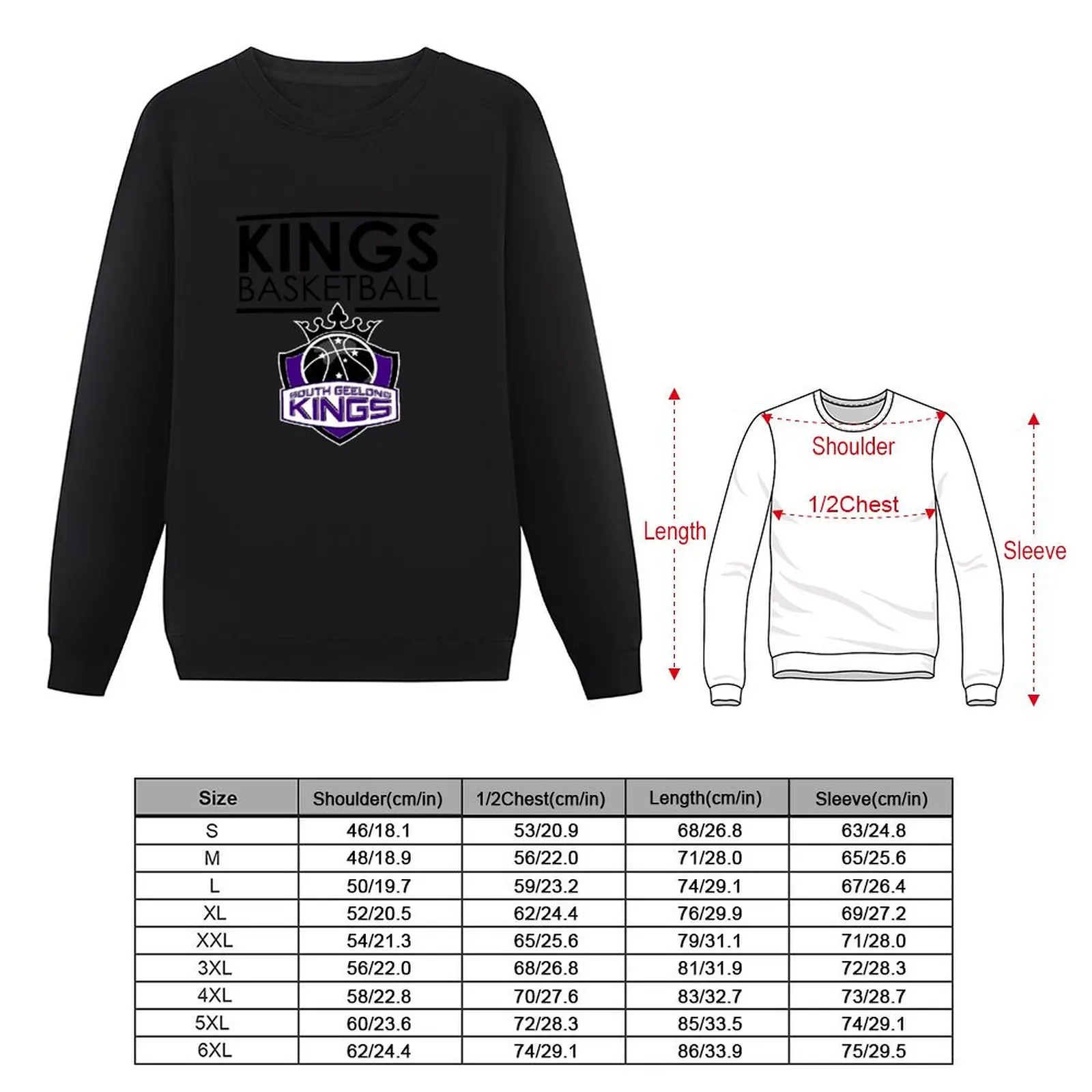 بلوزة صوفية لكرة السلة من South Geelong Kings ملابس رياضية للرجال سترة شتوية للرجال