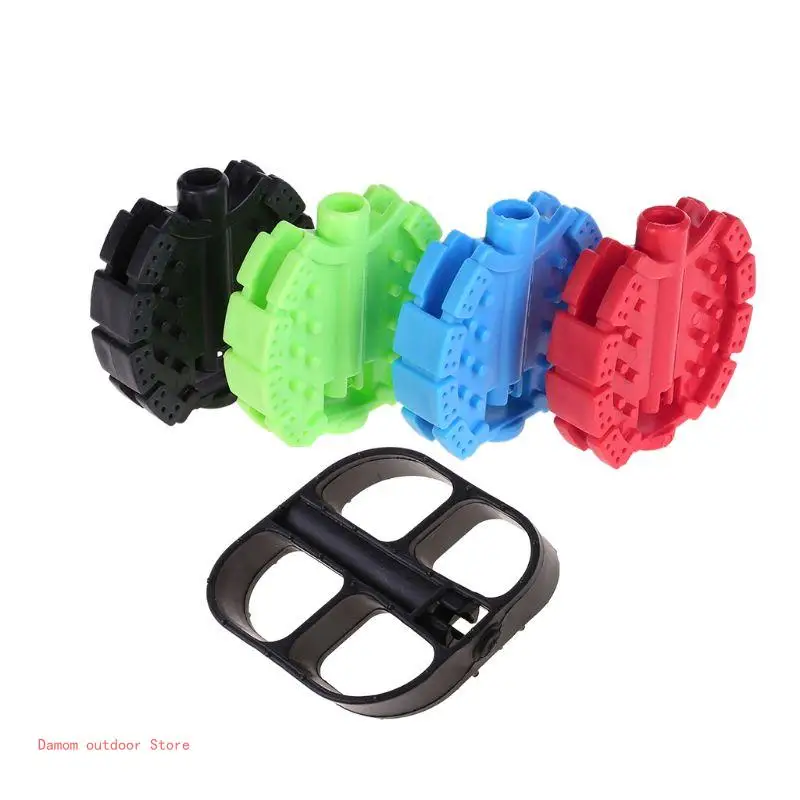 1 Pair Nonslip Safety Children Bike Pedals Bicycles Wide Flat Platform Pedal