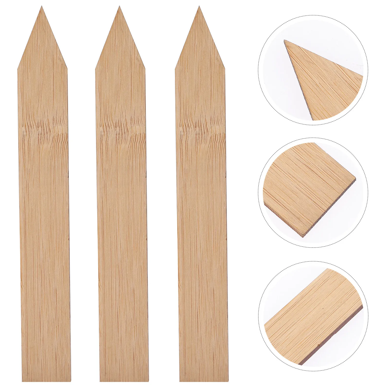 

50Pcs Wooden Plant Labels Garden Markers Heavy Duty Wear Resistant Exquisite Craftsmanship for Herb Vegetable Flower Seedling