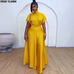 Two 2 Piece Pant Sets Women Outfit Top Quality Clothes African Dresses for Women 2024 Fall Winter New in Matching Set Plus Size