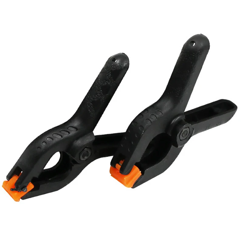 Woodworking Spring Clamps 2/3/3.5/4/6/ Inch Plastic Nylon Carpentry Clips Wood Fixing Tools Photo Studio Background Pipe Clamp