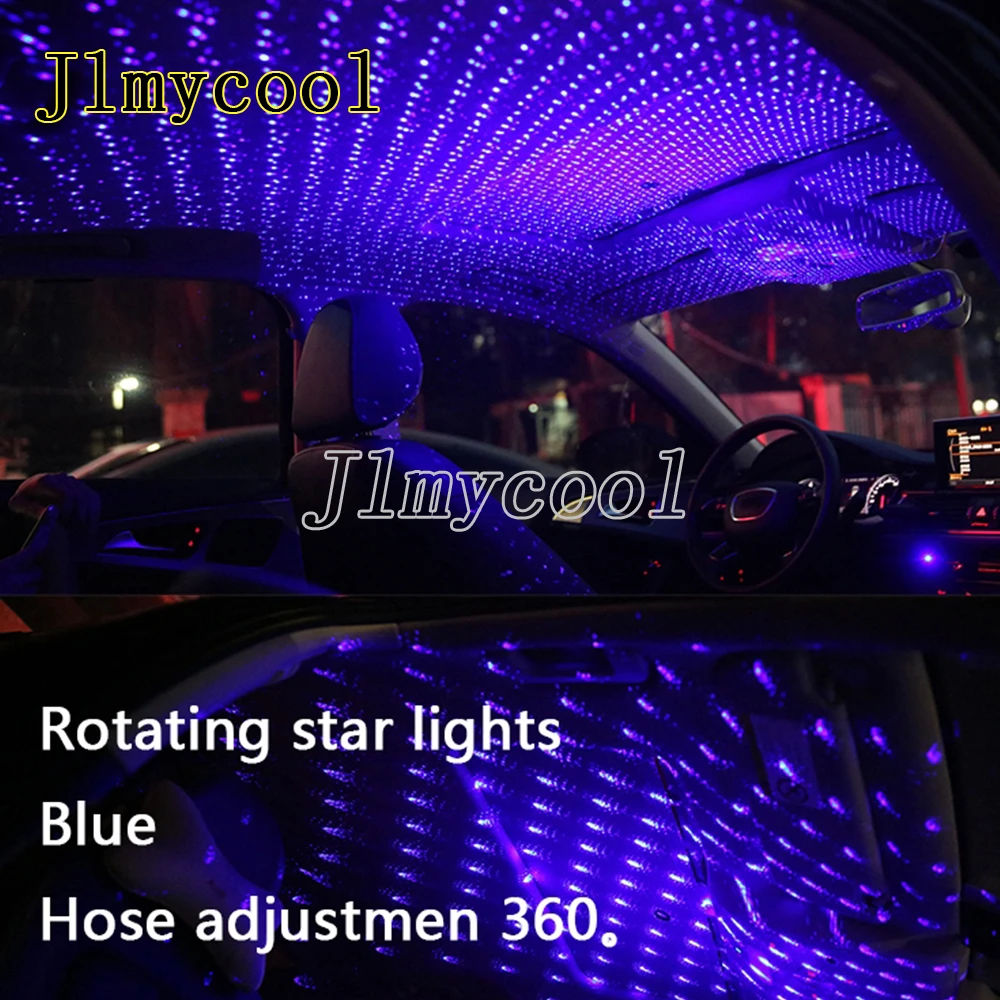 Car Usb Starry Sky Roof Star Decoration Light Ambient Light Music Rhythm Control Car Interior Led Starry Light For Audi Ford