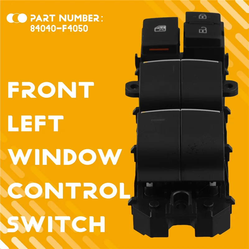 

Car Front Left Window Control Switch Window Lifter Switch Button 84040F4050 Fortoyota Rav4 2019-2021 CHR 2016-2020