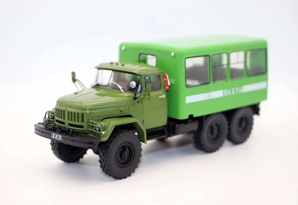 

Новинка масштаб 1:43 ZIL 131HA 6x6 автобус 32104 литый под давлением грузовик СССР для коллекции подарков